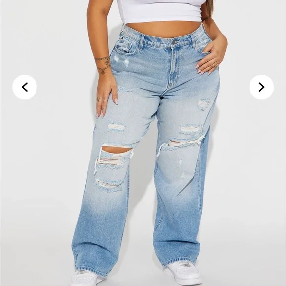 Fashion Nova 90’s Baggy Jeans - Picture 1 of 6